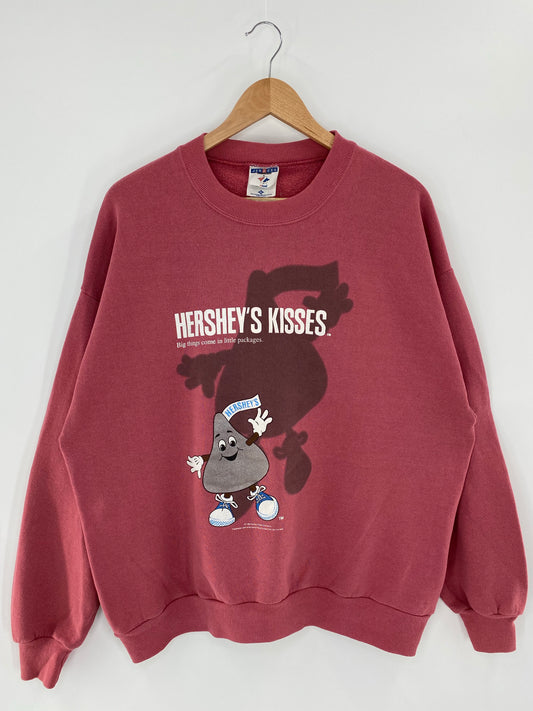 1996 HERSHEY'S KISSES Size XL Vintage Sweat-shirt / K5857