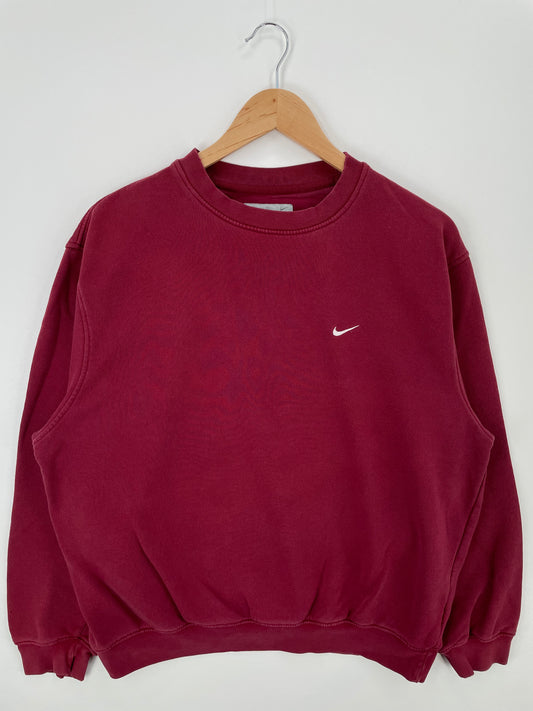 00' NIKE MINI SWOOSH Size No Tag (Approx.L) Vintag Sweat-shirt / A314