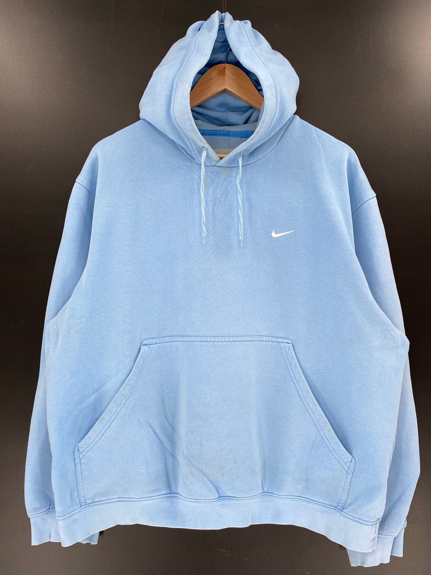 00' NIKE MINI SWOOSH Size L Vintage Hoodie Sweat-shirt / K6170