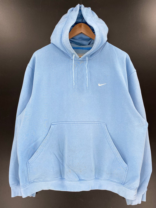 00' NIKE MINI SWOOSH Size L Vintage Hoodie Sweat-shirt / K6170