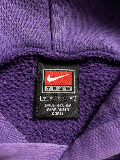 00' NIKE KANSAS STATE Size S Vintage College Hoodie Sweat-shirt / K8978