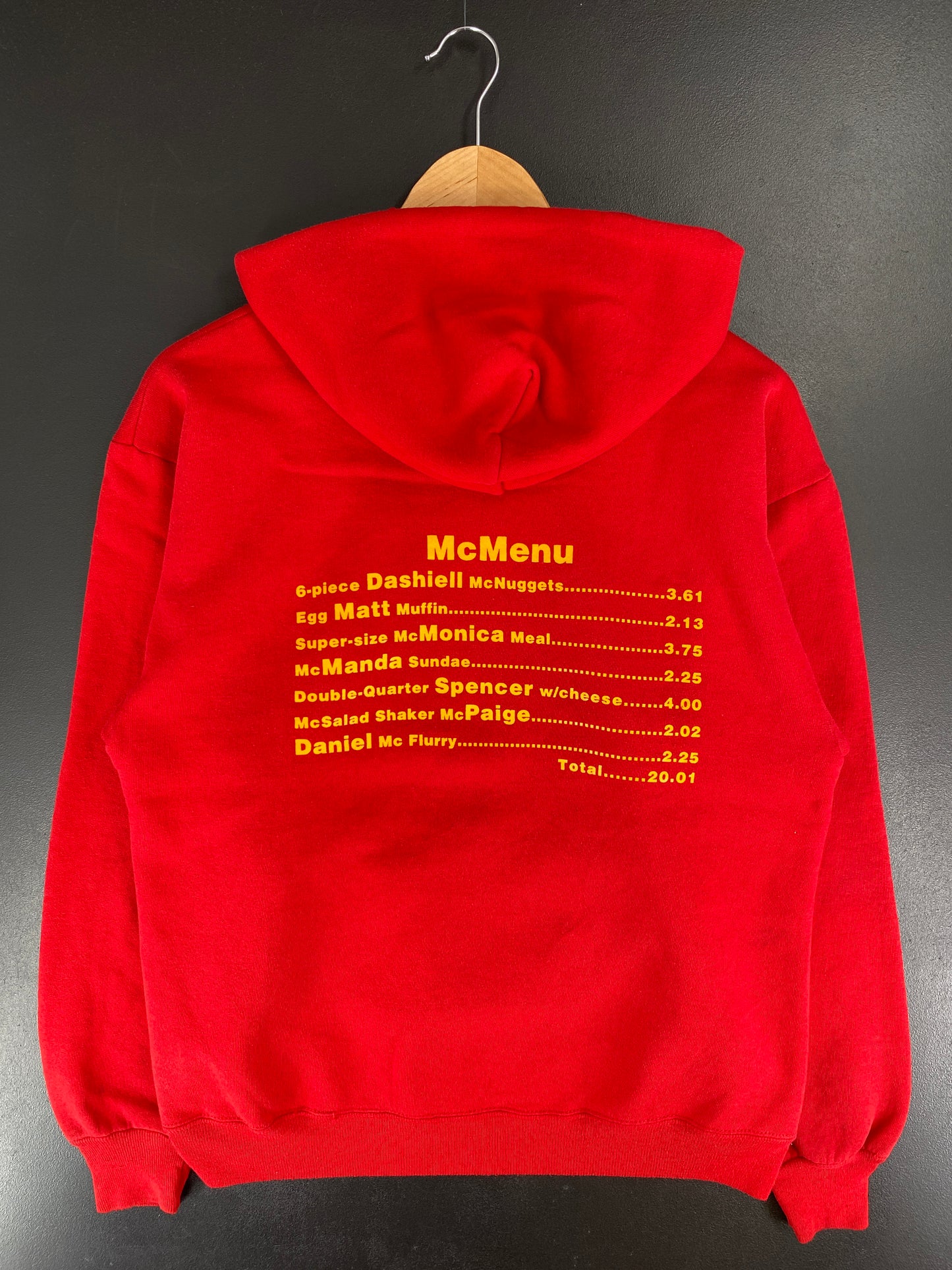 80’s MCMIRMAN Made in USA Size M Vintage Hoodie Sweat-Shirt / E6587S