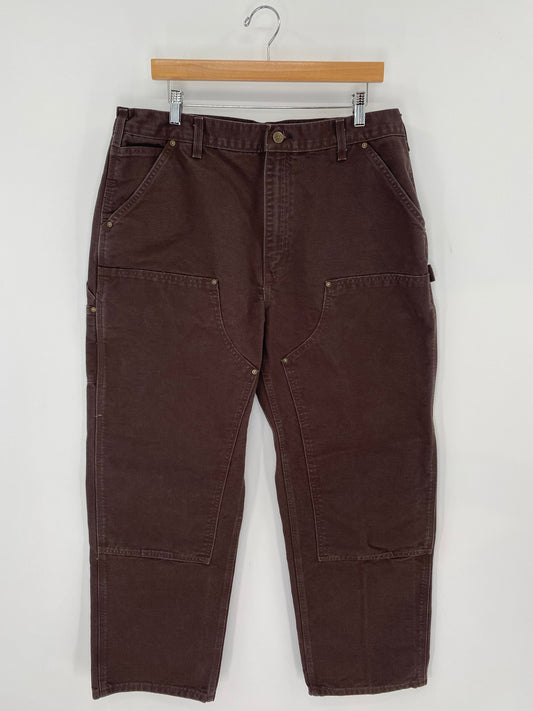 Vintage CARHARTT Size W36xL31 Double Knee Duck Pants / A8109