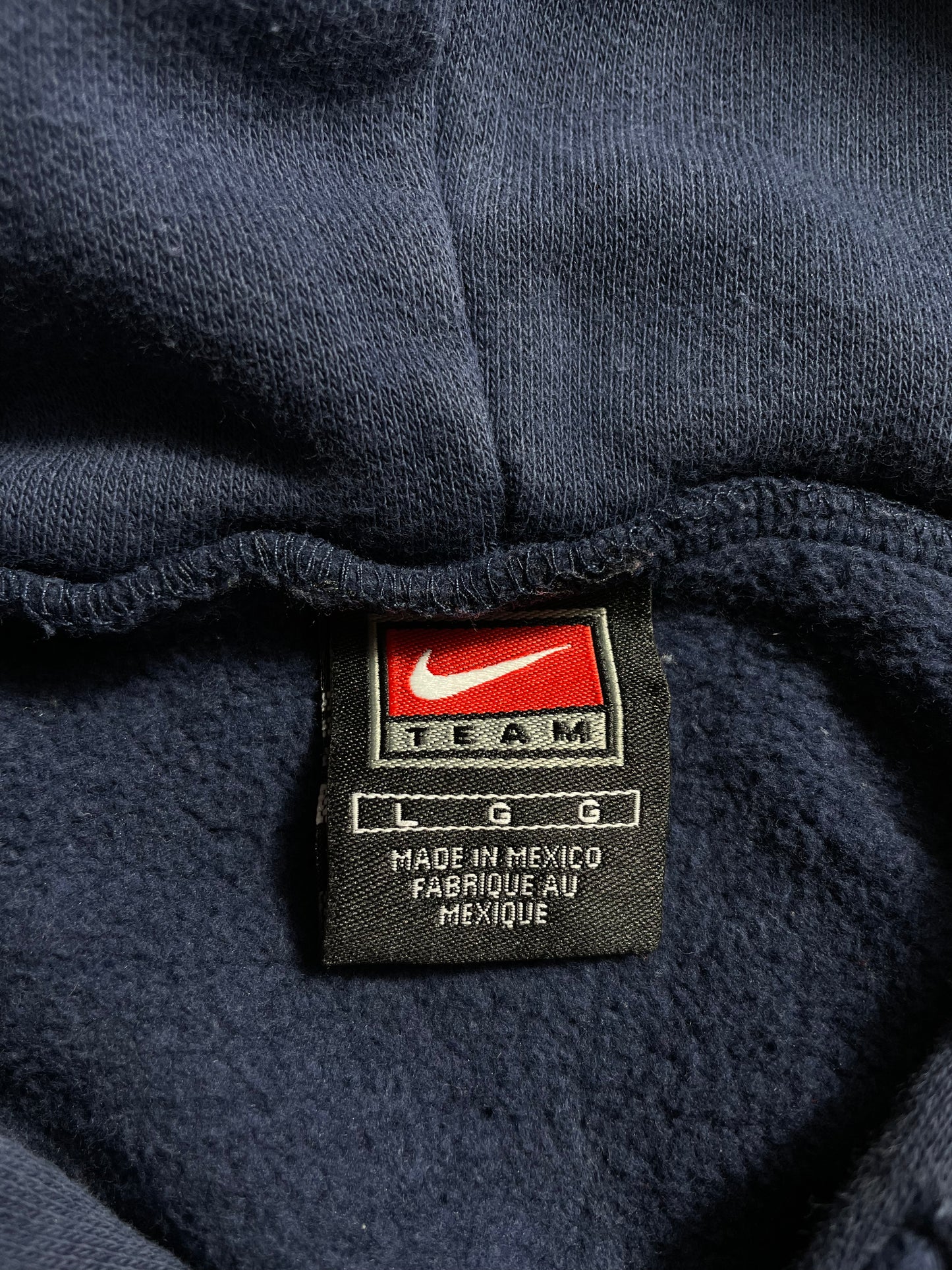 00' NIKE GENESEO Size L Vintage College Hoodie Sweat-shirt / A593