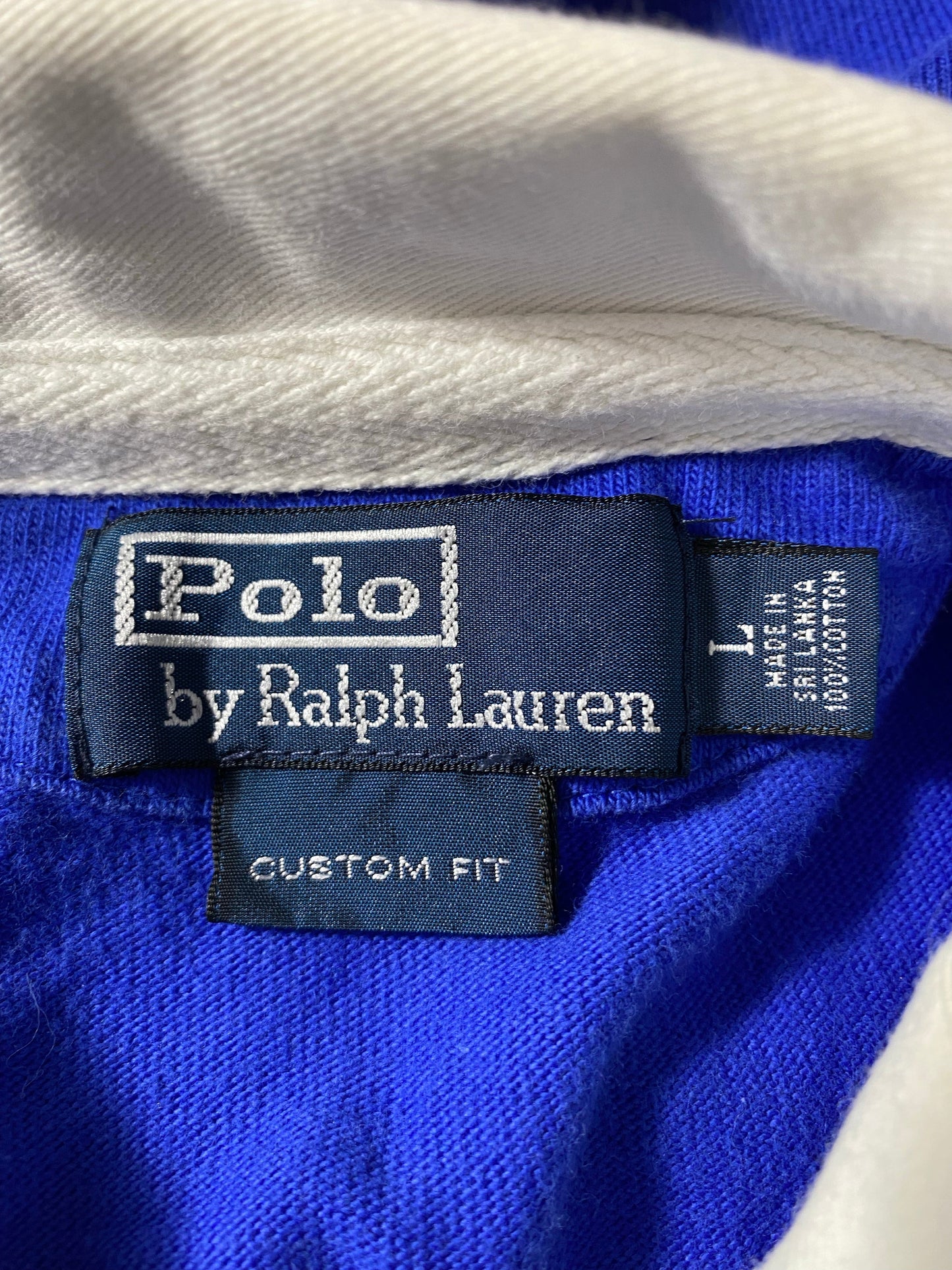 Vintage POLO RALPH LAUREN Size L Rugby-Shirt / A7143