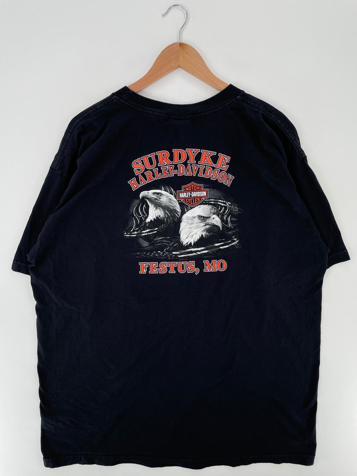 2005 HARLEY DAVIDSON x FESTUS Made in USA Size XXL Vintage T-Shirt / A3637
