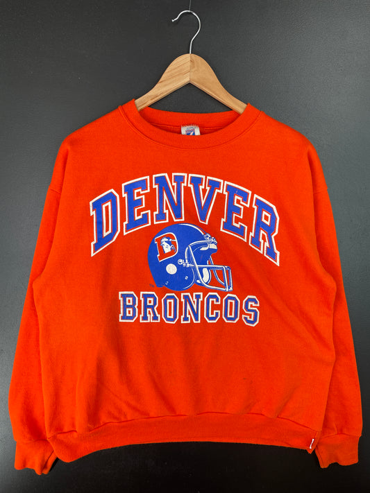 90's DENVER BRONCOS Made in USA Size XL Vintage NFL Sweat-Shirt / A7724