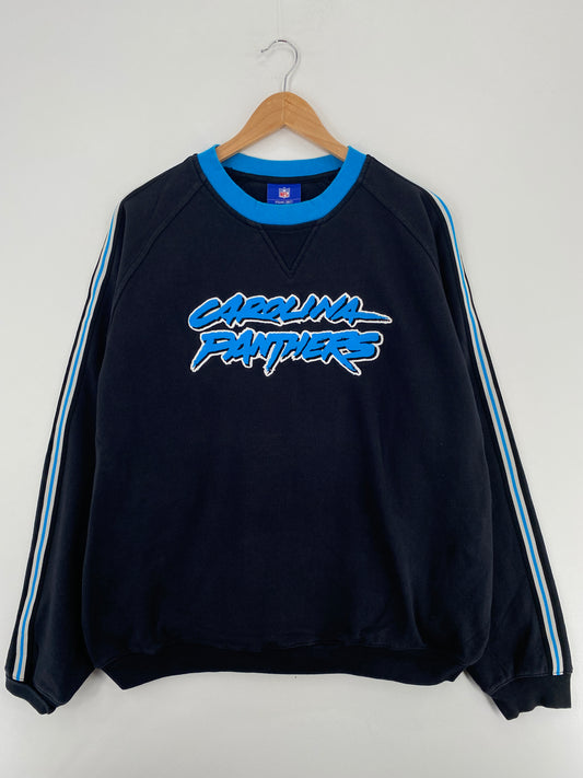 Vintage NORTH CAROLINA PANTHERS Size L Vintage NFL Sweat-Shirt/ A5393