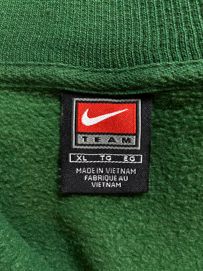 00' NIKE MICHIGAN STATE Size XL Vintage College Half-Zip Sweat-shirt / A1949