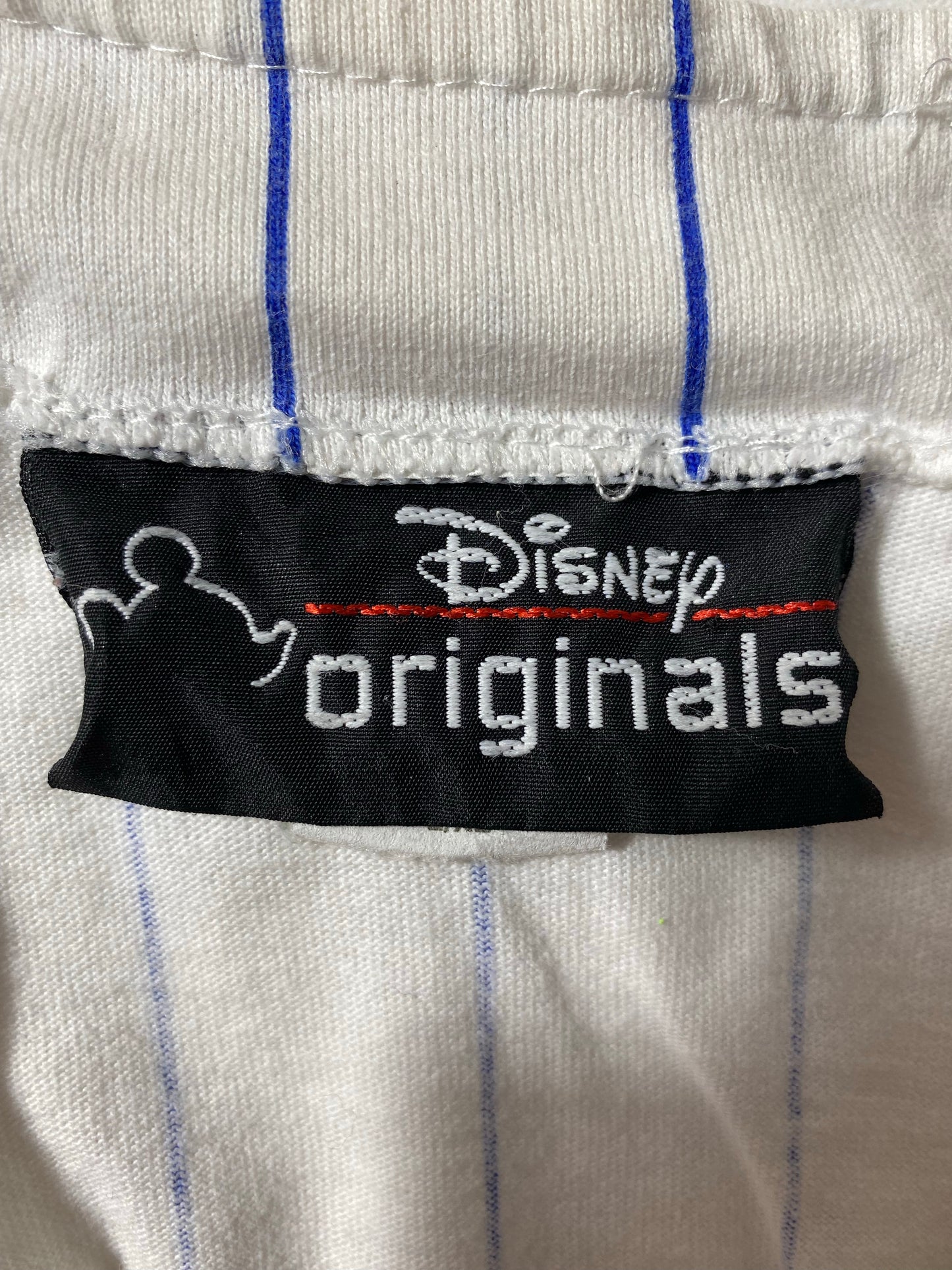 90’s DISNEY Made in USA Size L/XL Vintage Baseball Button Up Shirts / K4426