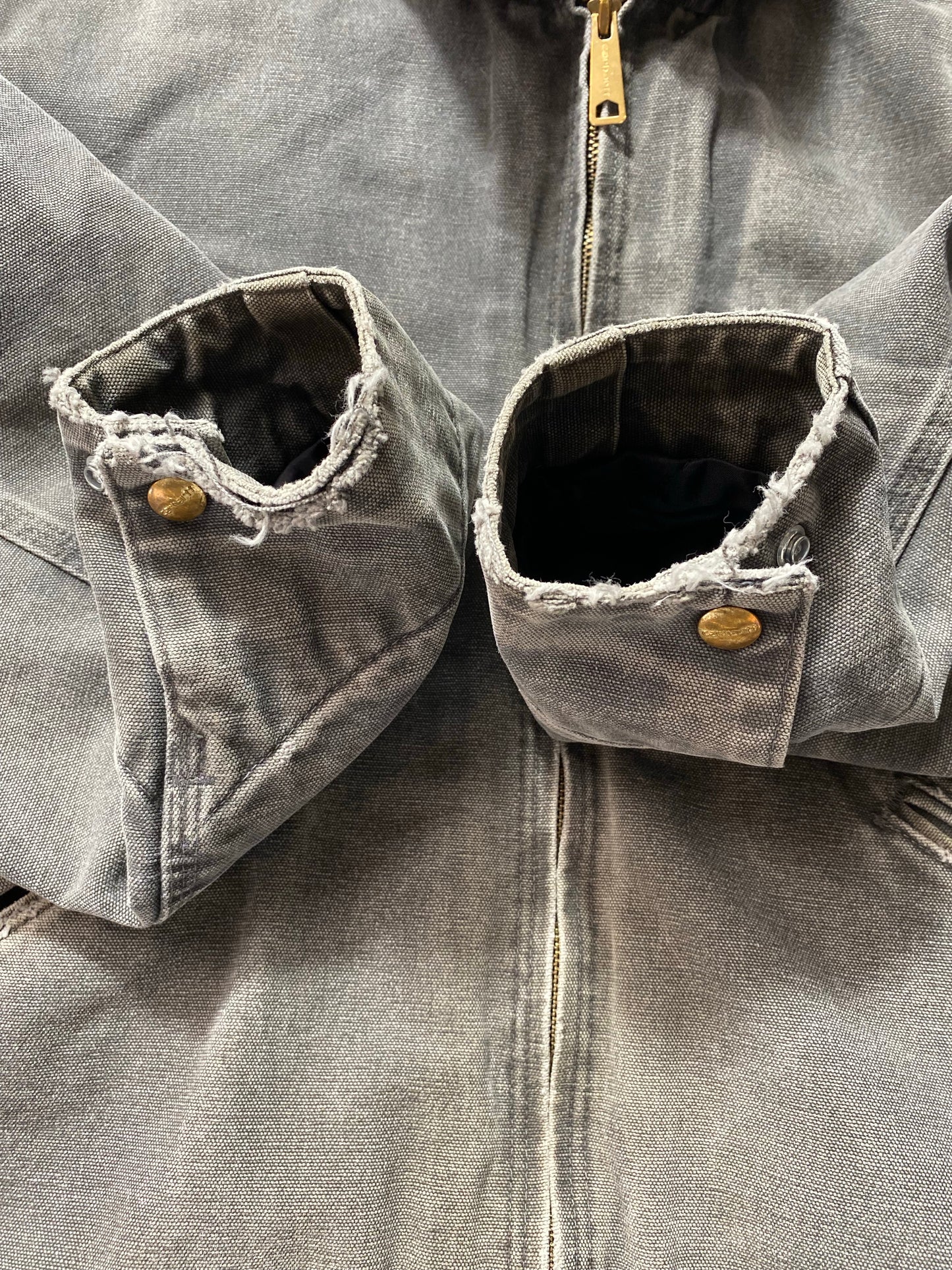 Vintage CARHARTT Size L Zip Up Sweat-shirt Jacket / K8266