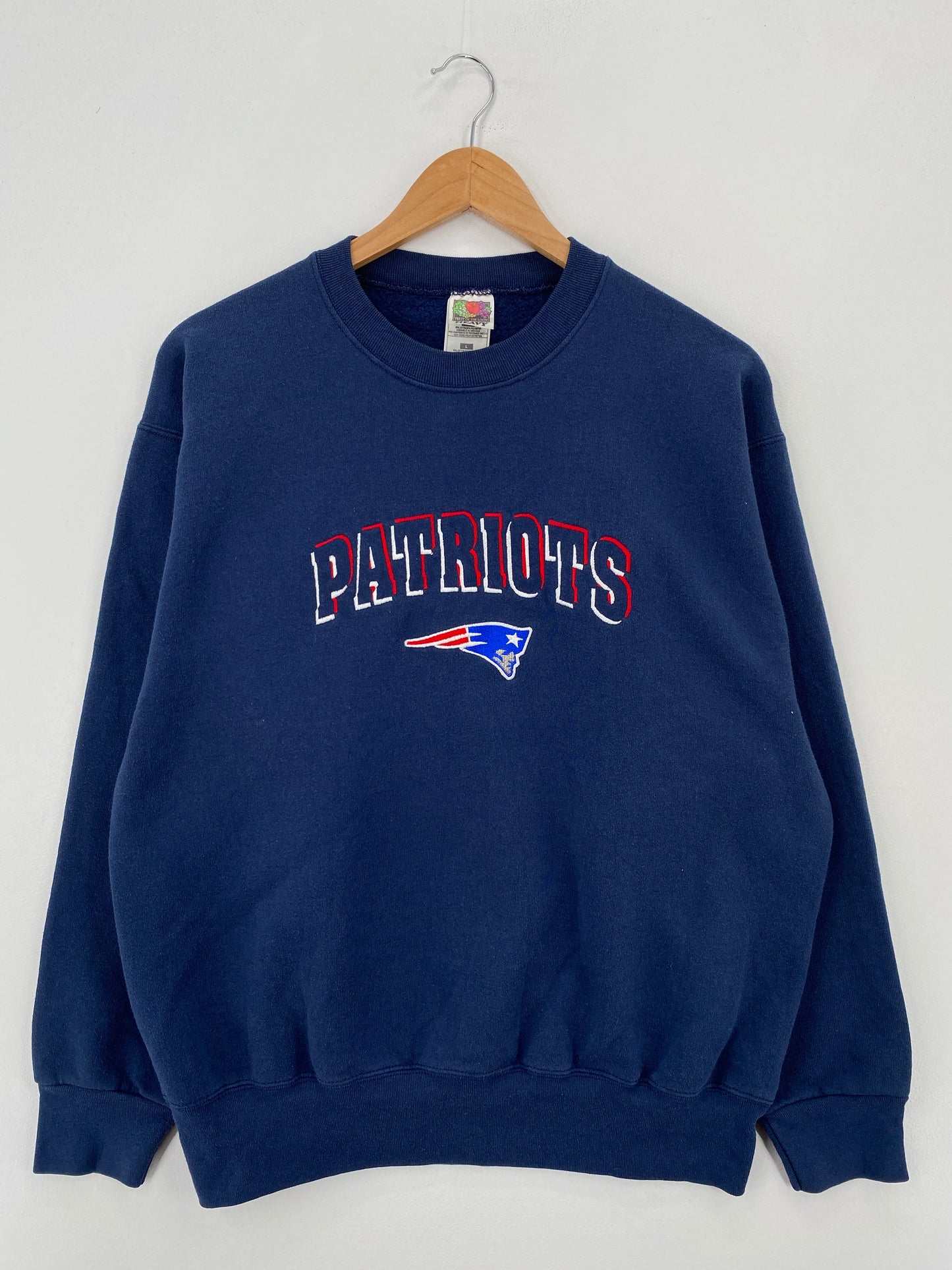 90's NEW ENGLAND PATRIOTS Size L Vintage NFL Sweat-Shirt / A7247