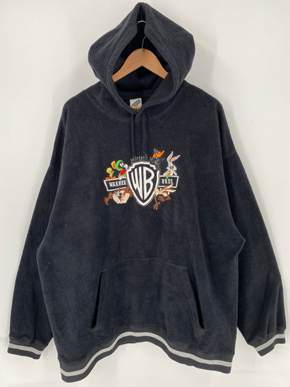 2000 LOONEY TUNES Size XXXL Vintage Hoodie Fleece Sweat-Shirt / K6129