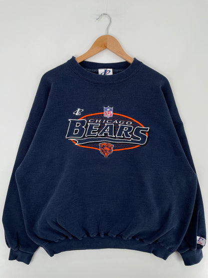 90's CHICAGO BEARS Made in USA Size XL Vintage NFL Sweat-Shirt / E3627S