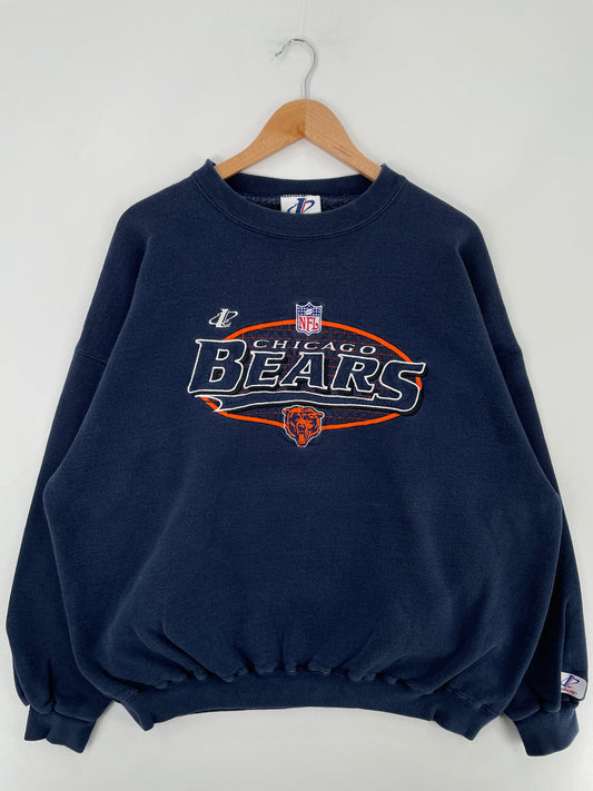 90's CHICAGO BEARS Made in USA Size XL Vintage NFL Sweat-Shirt / E3627S