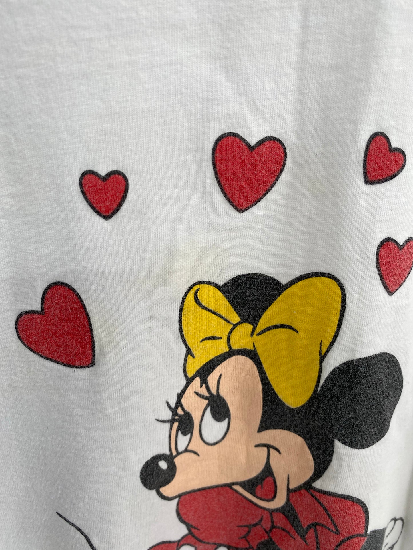 80’s DISNEY MINNIE MOUSE Made in USA Size XL Vintage T-Shirts / K4425