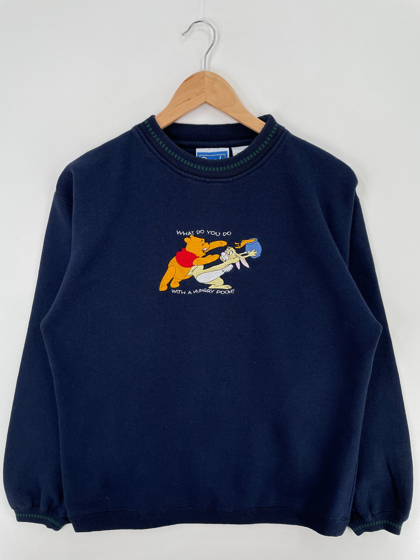 00' DISNEY POOH RABBIT Size M Vintage Sweat-shirt / A4252