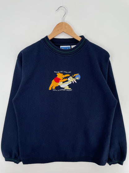 00' DISNEY POOH RABBIT Size M Vintage Sweat-shirt / A4252