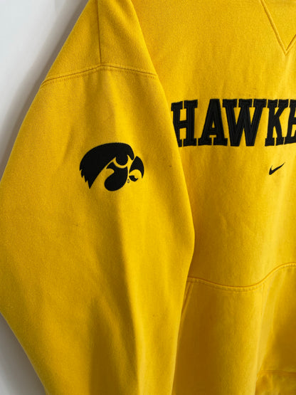 00’ NIKE UNIVERSITY OF IOWA HAWKEYES Size XL Vintage College Hoodie Sweat-shirt / K6205