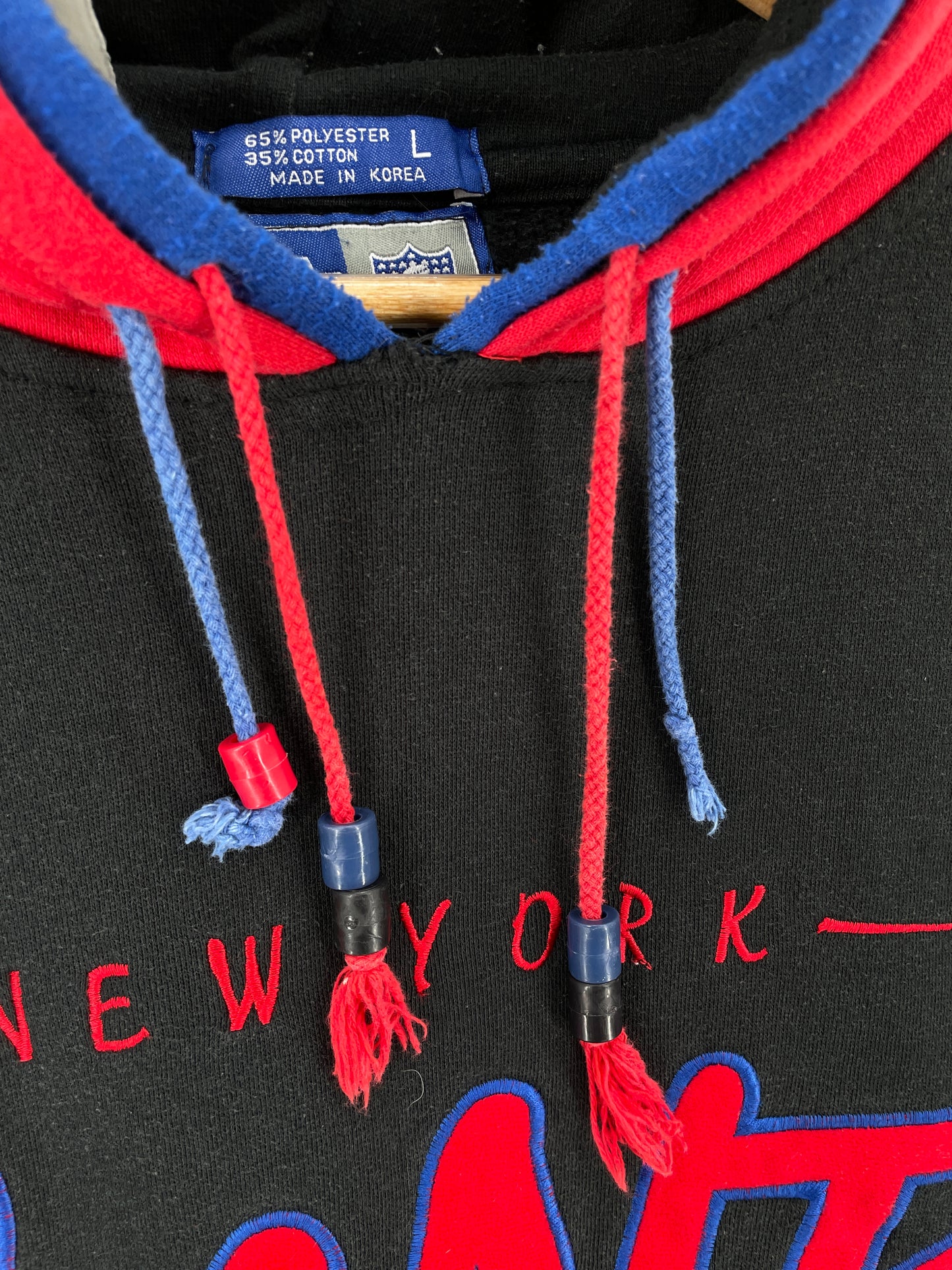 90’s STARTER x NEW YORK GIANTS Size L NFL Double Hoodie Sweat-Shirt / A9766