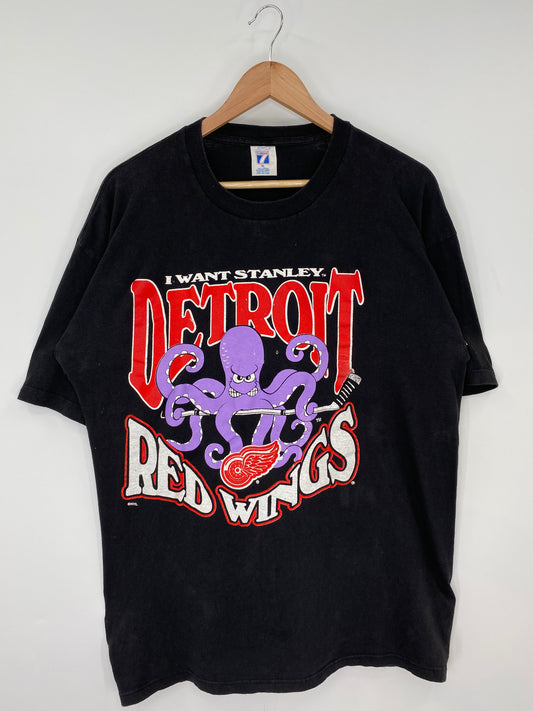 90’s DETROIT RED WINGS Made in USA Size XL NHL T-shirt / K9754