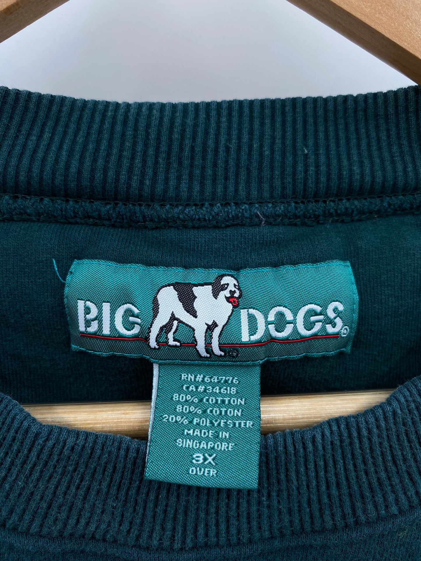 90's BIG DOGS Size XXXL Vintage Sweat-Shirt / E128