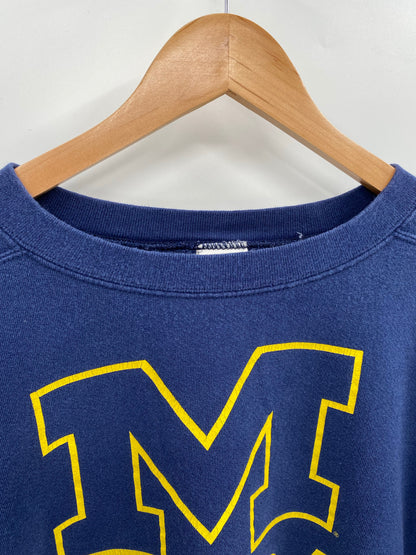 90' NIKE MICHIGAN FOOTBALL  Made in USA Size XXL Vintage College Sweat shirt / K6565