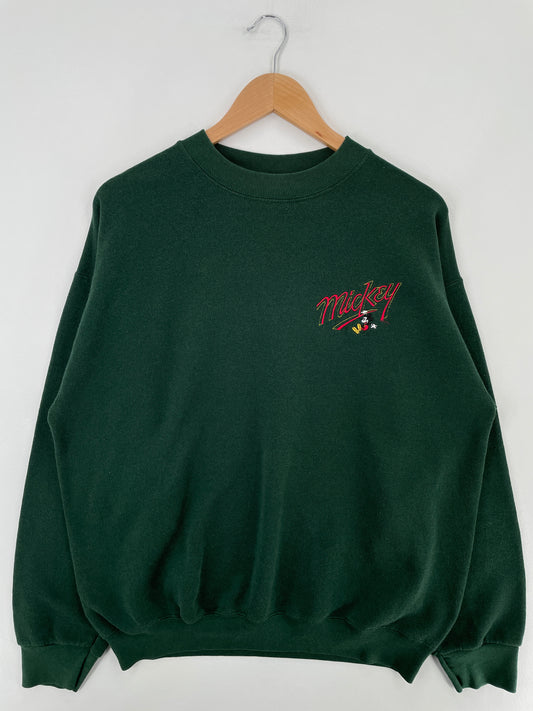 90's DISNEY MICKEY Made in USA Size XL Vintage Sweat-Shirt / E2677S