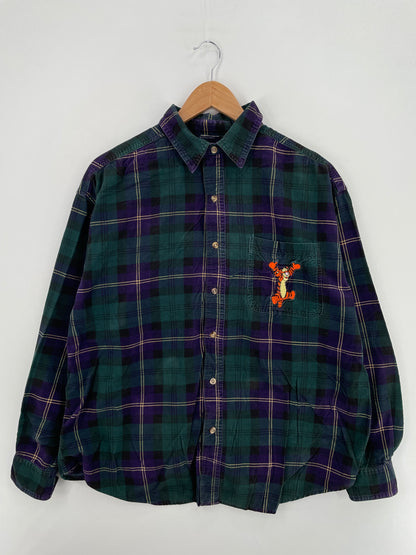 00' DISNEY TIGGER (No tag) Approx. Size XL Vintage Button-Down Shirt / A6326