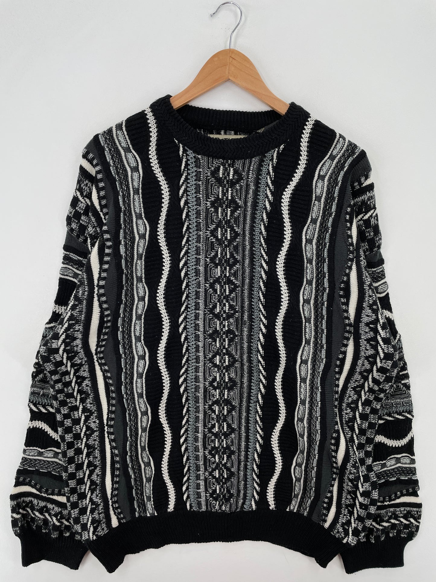 Vintage 3D COOGI-Style Size XL Knit Sweater / A7665