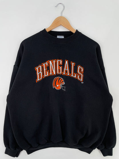90's CINCINNATI BENGALS Made in USA Size XL Vintage NFL Sweat-Shirt / E1271S