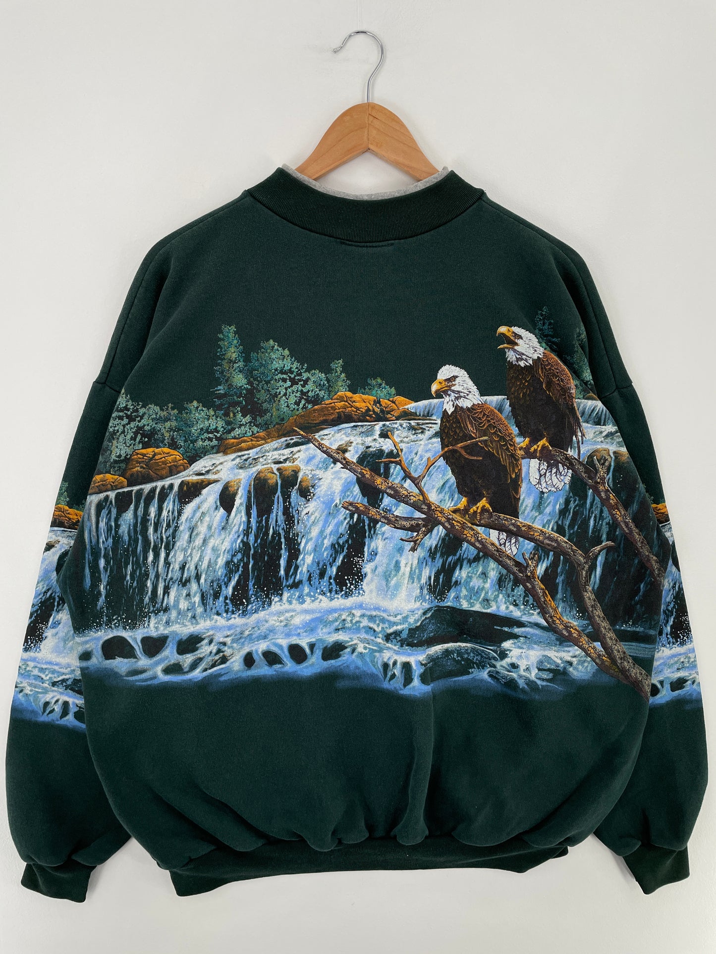 90's EAGLE Made in USA Size XXL Vintage Animal Sweat-Shirt / E1371S
