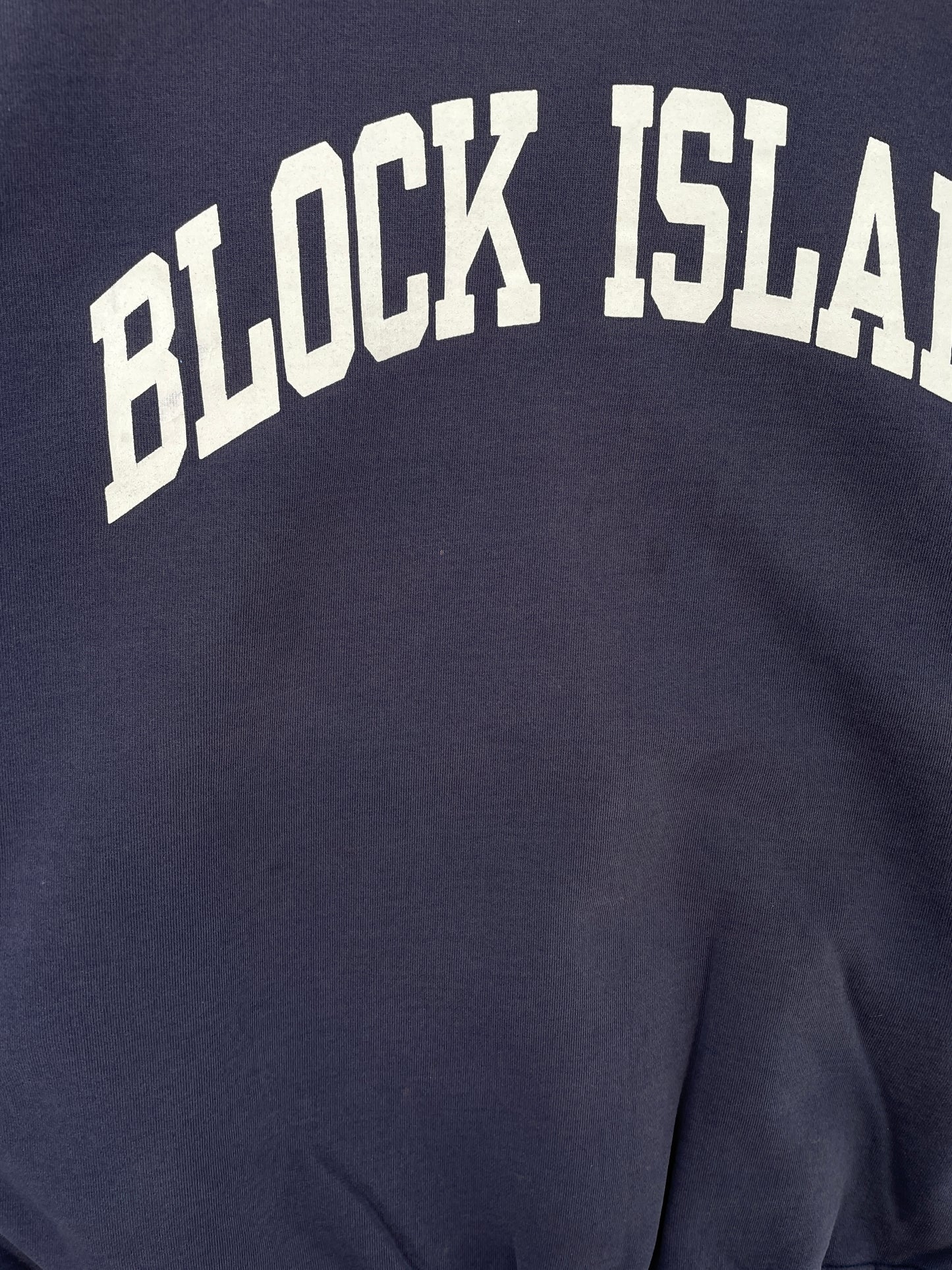 90's RUSSELL x BLOCK ISLAND Made in USA Size XL Vintage College Sweat-Shirt / E4075S