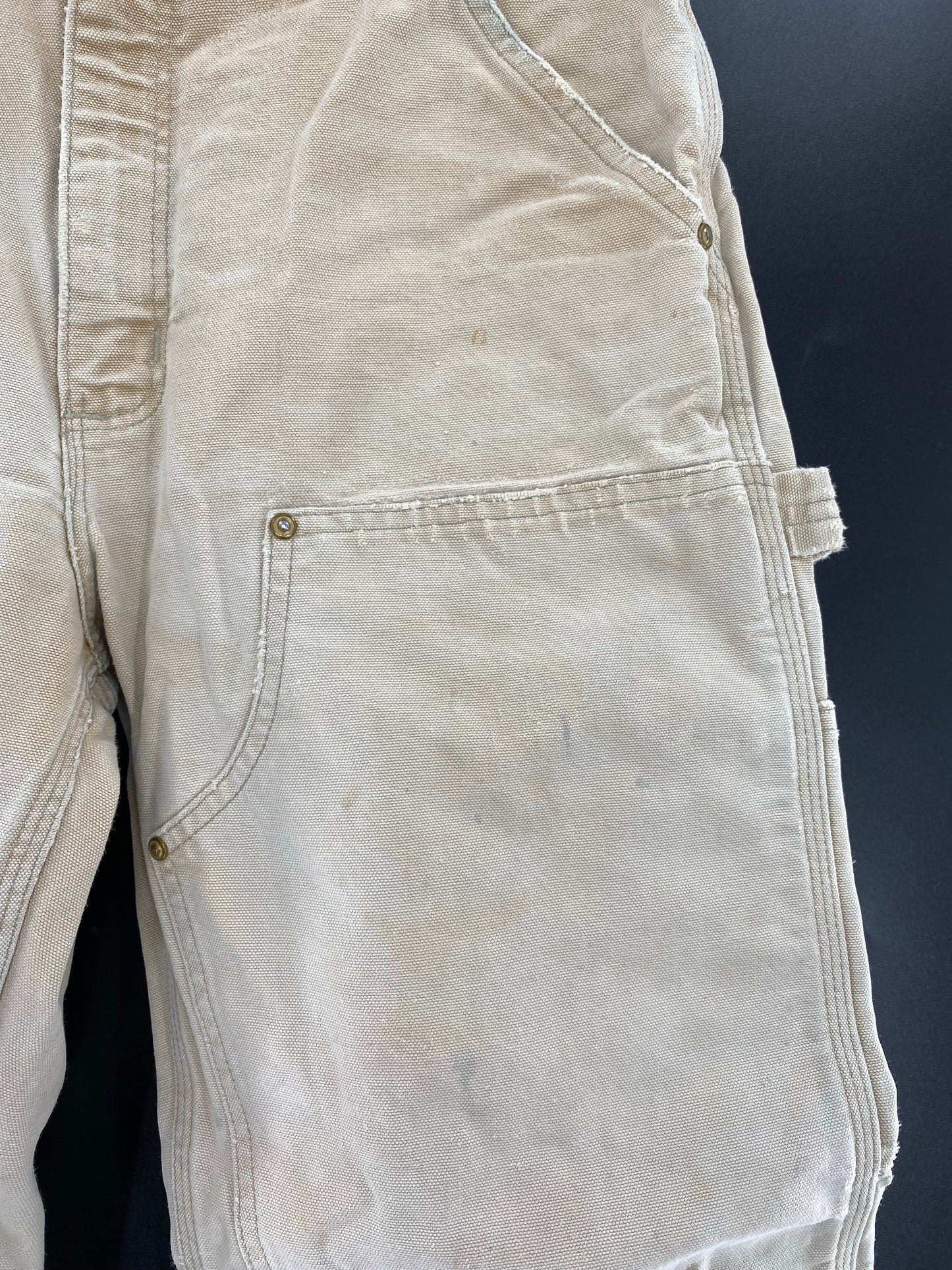 Vintage CARHARTT Size No tag (Approx. 31 x 29) Double Knee Duck Pants / K6520