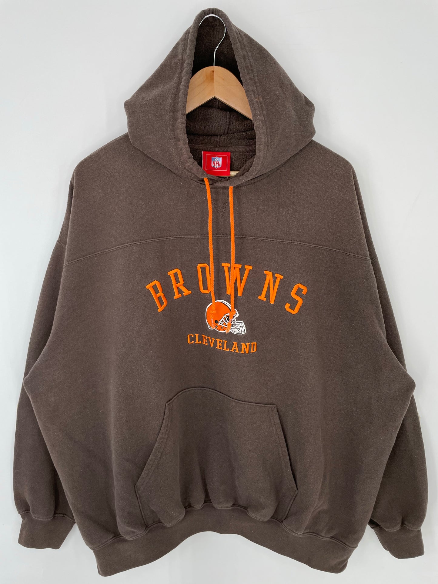 Vintage CLEVELAND BROWNS Size L NFL Hoodie Sweat-Shirts/ K8477