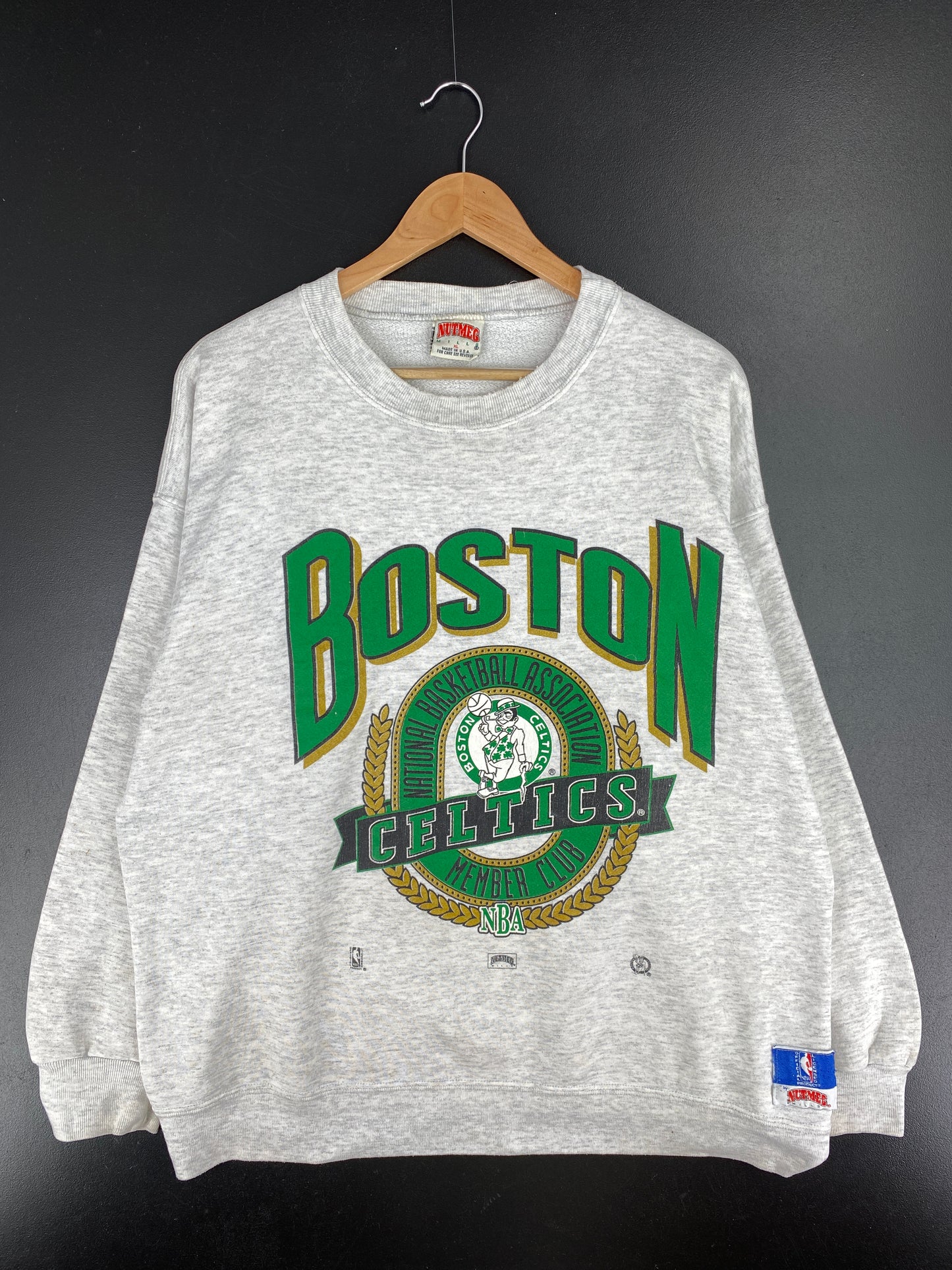 90's BOSTON CELTICS Made in USA Size XL Vintage NBA Sweat-Shirt / A6475
