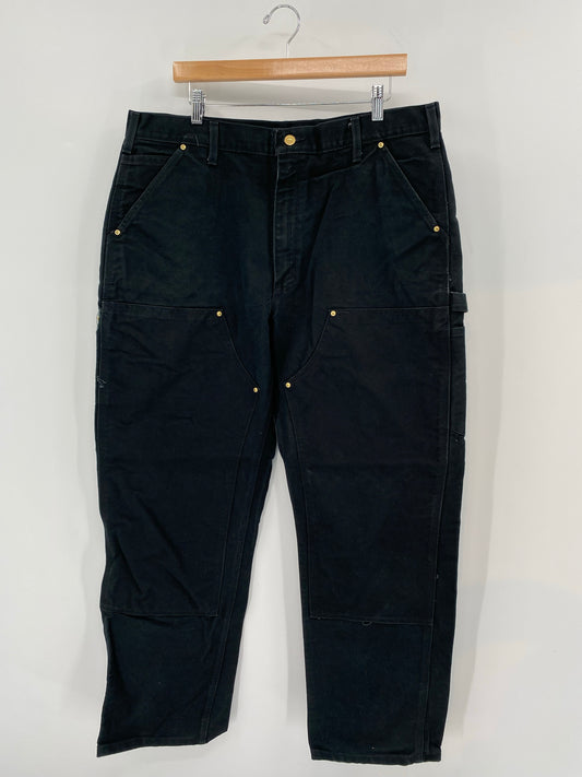 Vintage CARHARTT Size 38x30 Double Knee Duck Pants / K6698