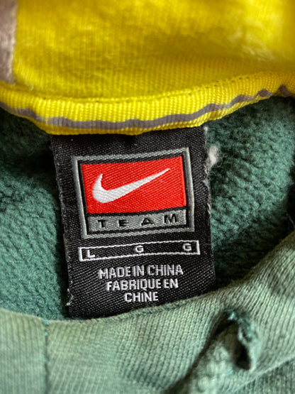 00’ NIKE OREGON Size L Vintage Hoodie Sweat-shirt / 9723