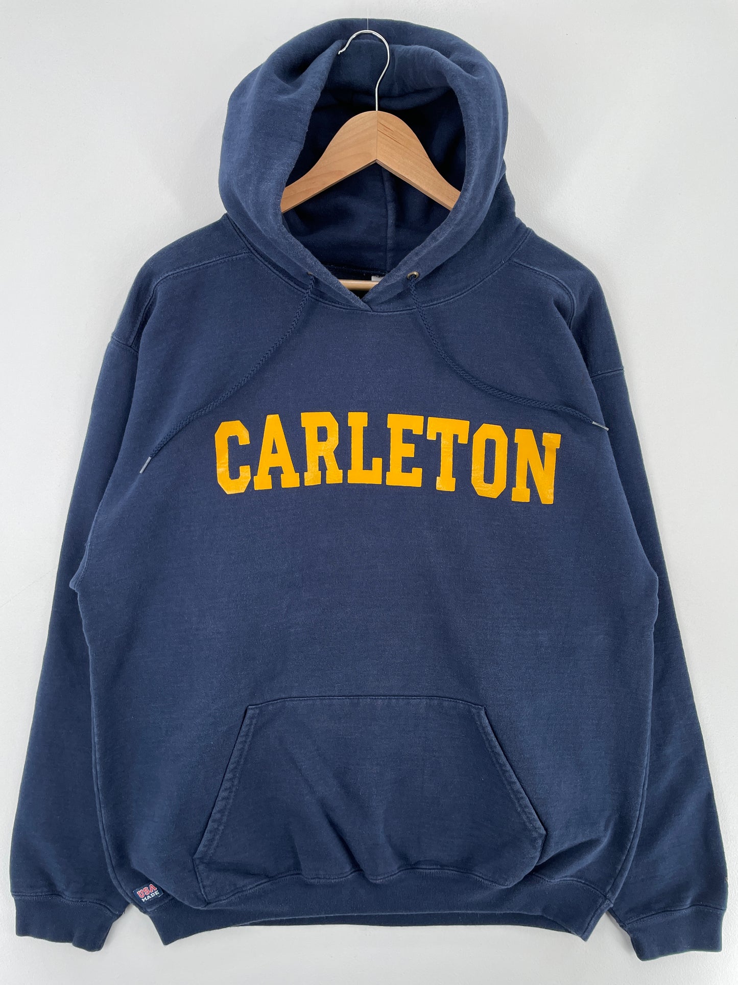 90's CARLETON Made in USA Size L Vintage College Hoodie Sweat-shirt / E3105S