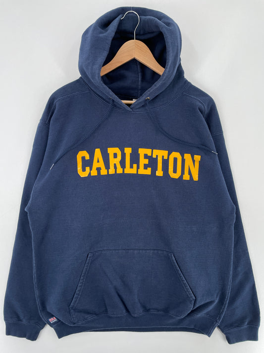 90's CARLETON Made in USA Size L Vintage College Hoodie Sweat-shirt / E3105S