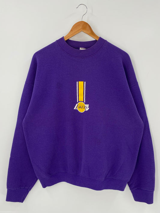 90's LOS ANGELES LAKERS Made in USA Size XL Vintage Sweat-shirt / K4437
