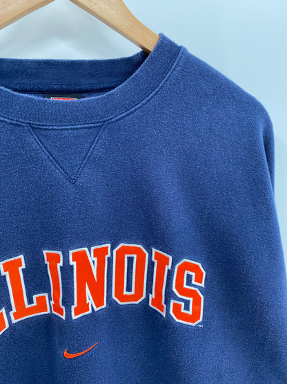 00' NIKE ILLINOIS Size XXL Vintage Sweat shirt / K6566