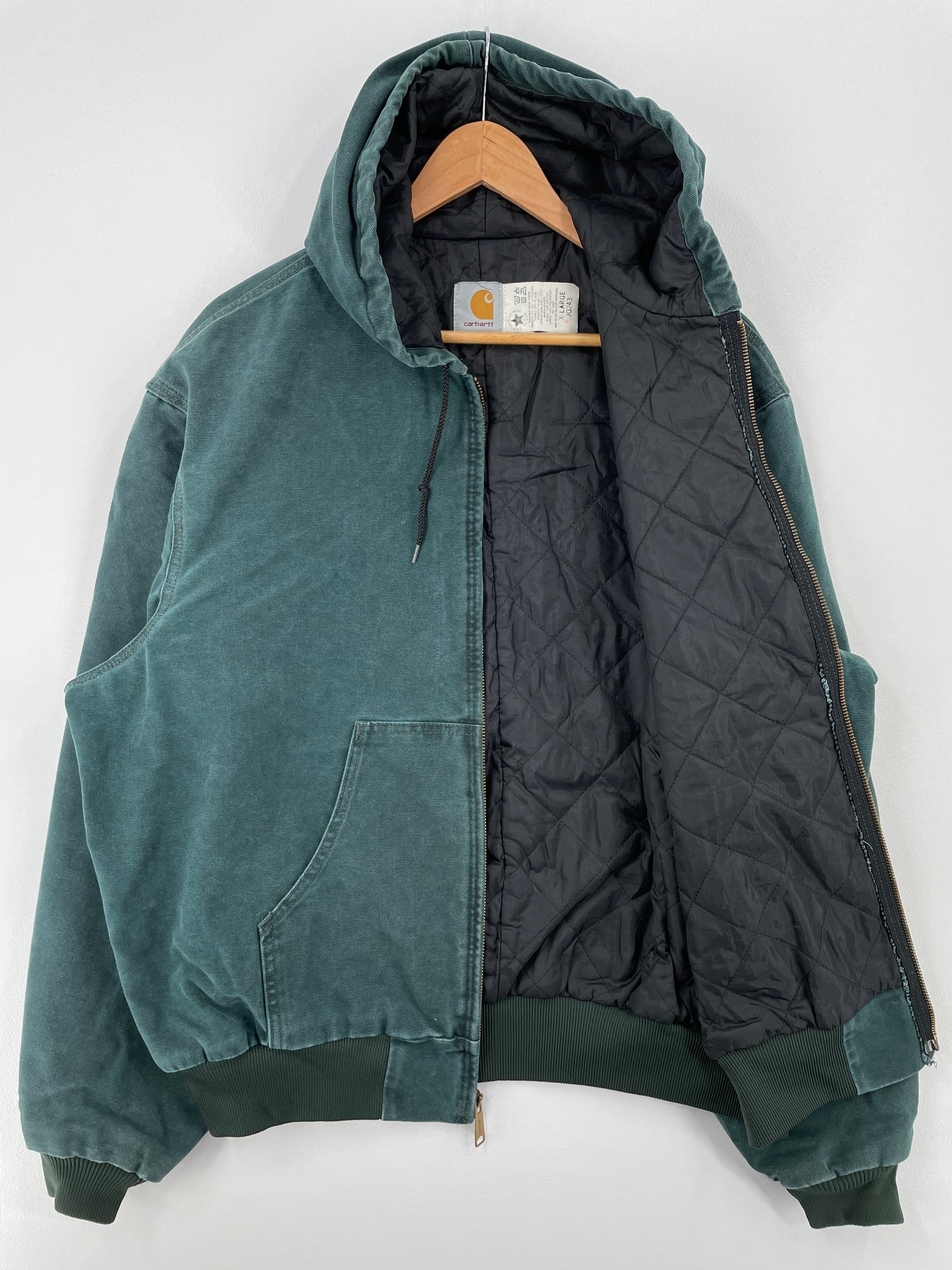 90’s CARHARTT Made in USA Size L Hoodie Duck Jacket / A8733