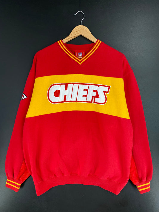 Vintage KANSAS CITY CHIEFS Size L NFL Sweat-shirt / A9901