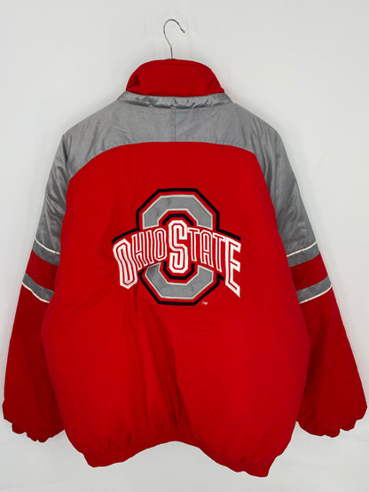 Vintage STARTER x OHIO STATE  Size XL Nylon Padded Jacket  / K8332