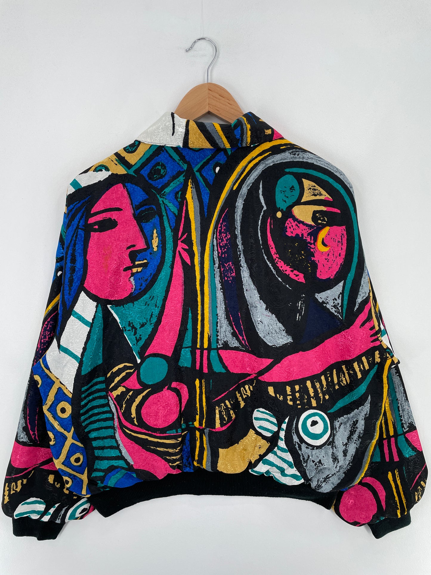 Vintage PARA-SILK Size Approx.XL Silk Jacket / E760