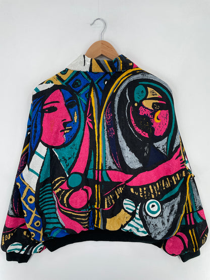 Vintage PARA-SILK Size Approx.XL Silk Jacket / E760