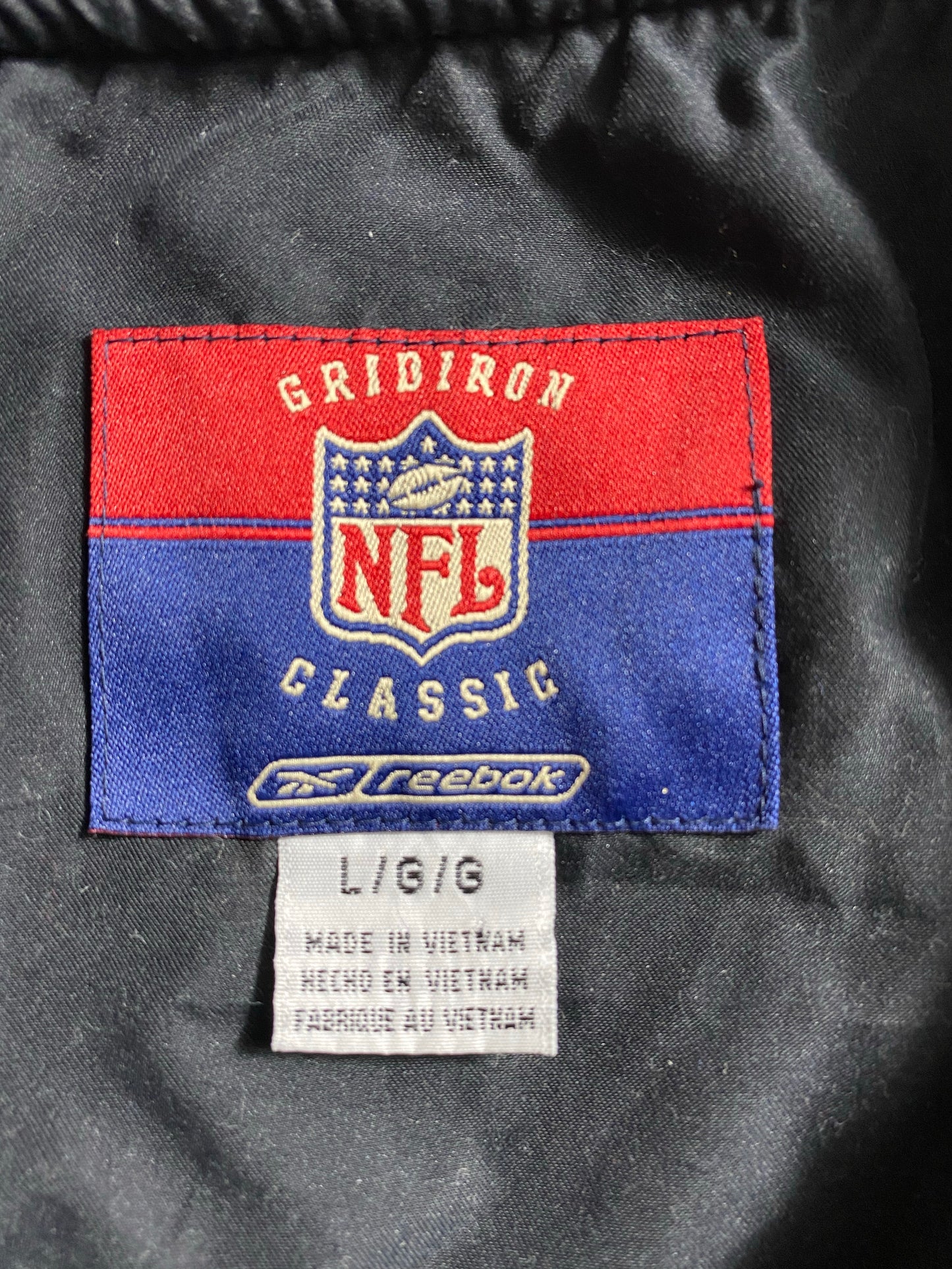 Vintage REEBOK x STEELERS Size L NFL Nylon Jacket / K5962