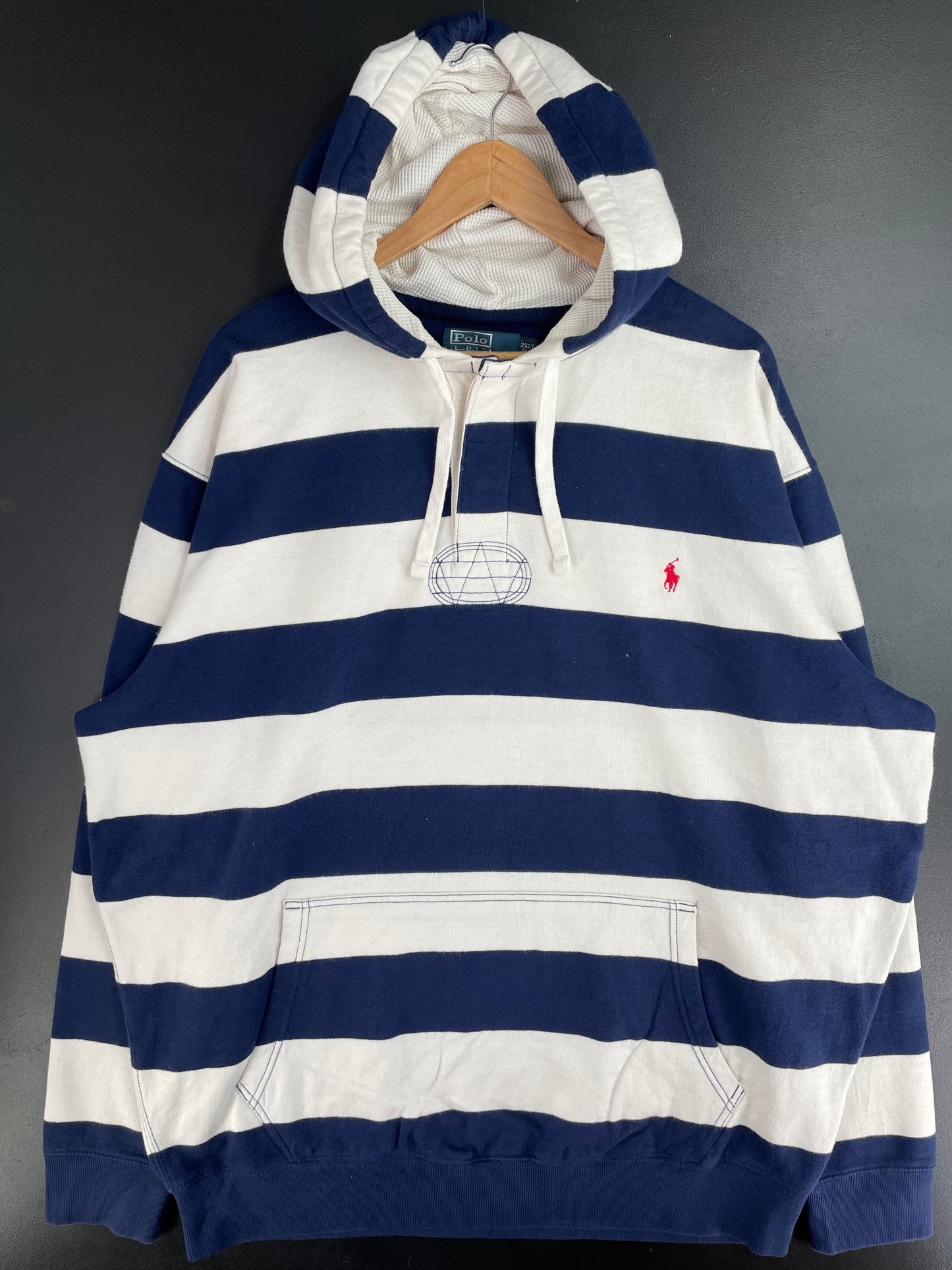 90's POLO RALPH LAUREN Size XXL Vintage Hoodie Sweat-shirt / E195