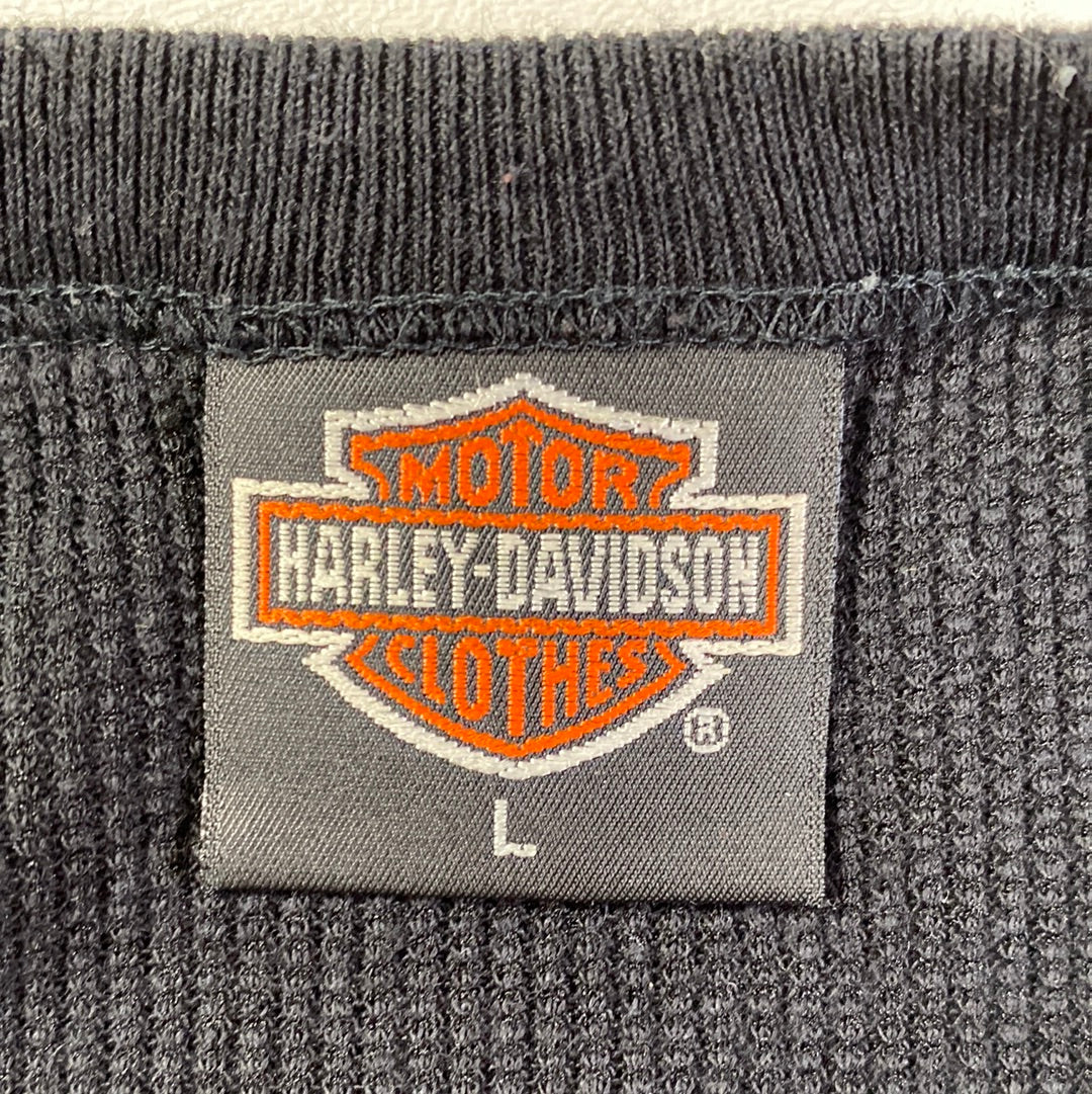 90's HARLEY DAVIDSON Made in USA Size L Vintage Long Sleeve T-Shirt / A8403
